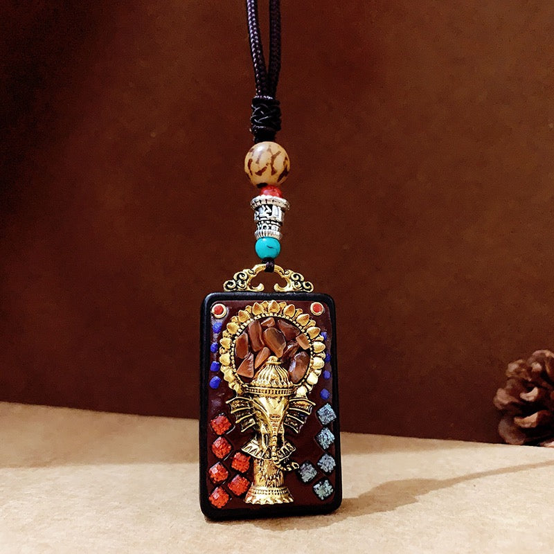 Thangka Feng Shui Pendant;Good fortune