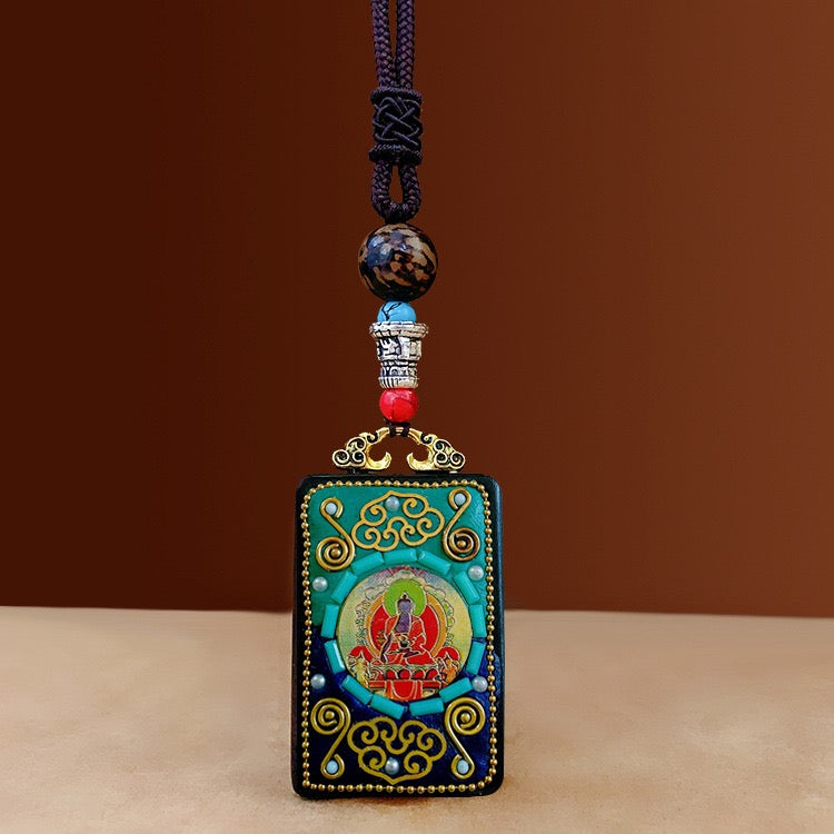 Thangka Feng Shui Pendant;Good fortune