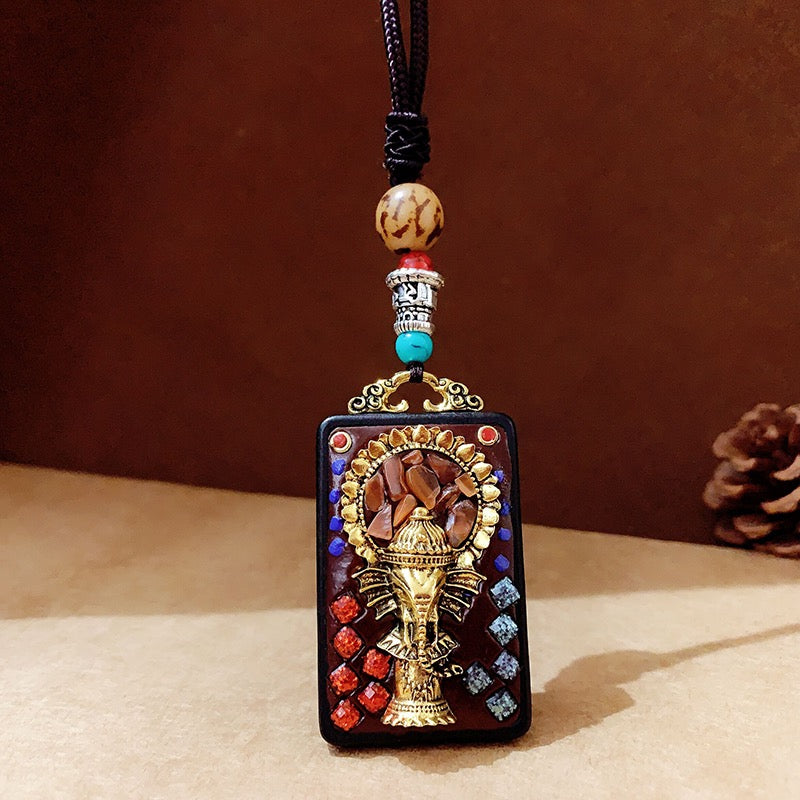 Thangka Feng Shui Pendant;Good fortune