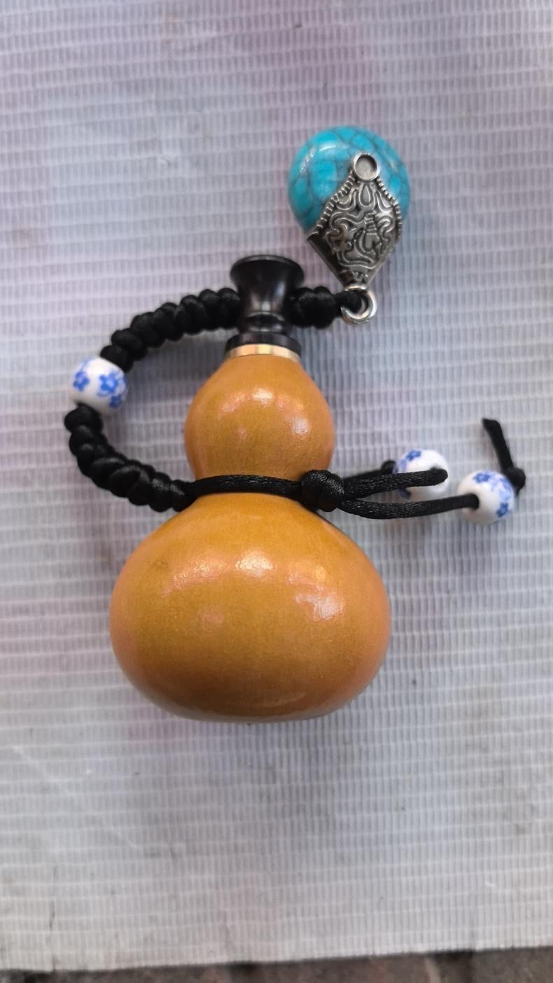 Colgante de tetera de calabaza, adornos de feng shui que atraen la fortuna