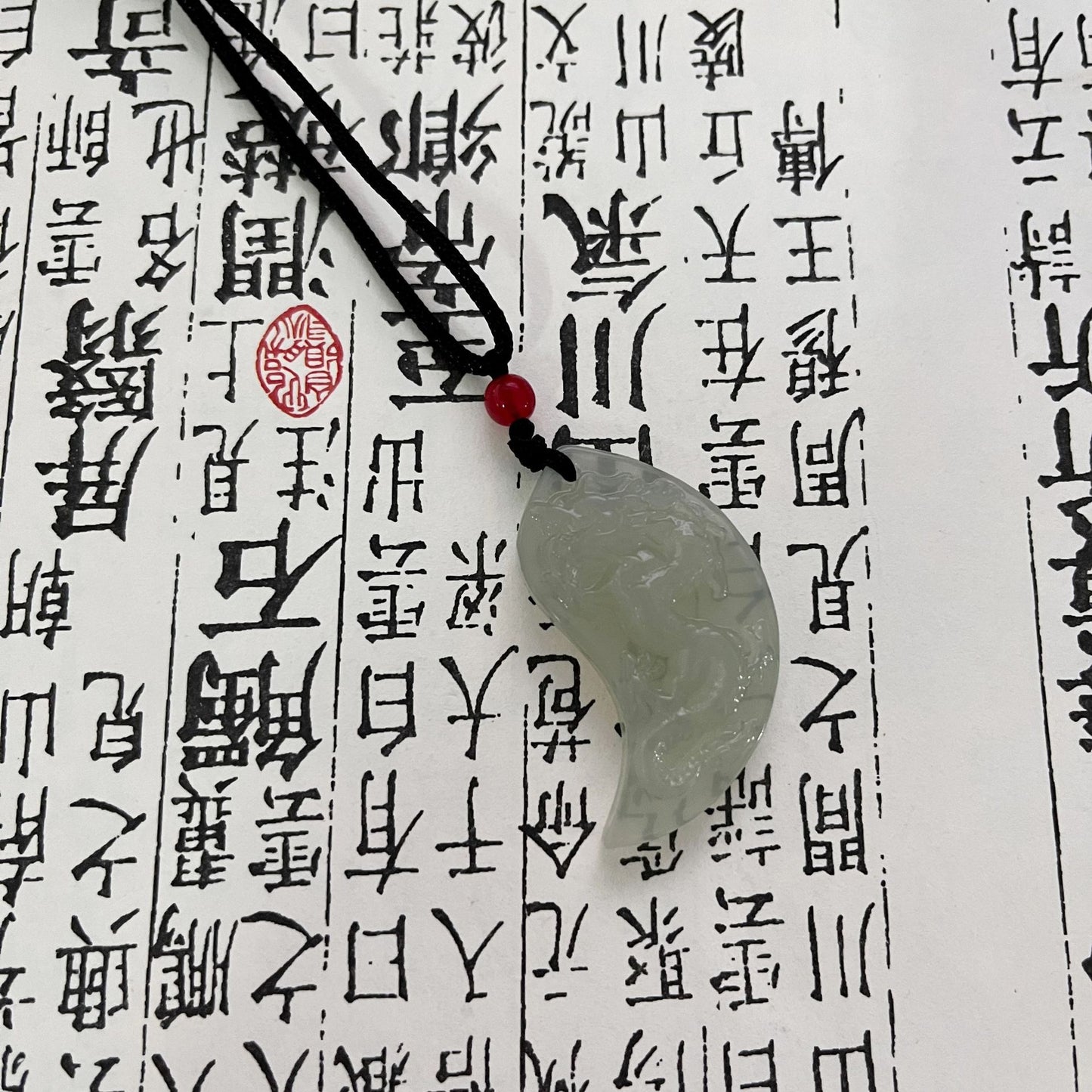 Couple jade necklace; keep safe; soul connected;