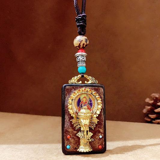 Pendentif Thangka Feng Shui ； Bonne fortune