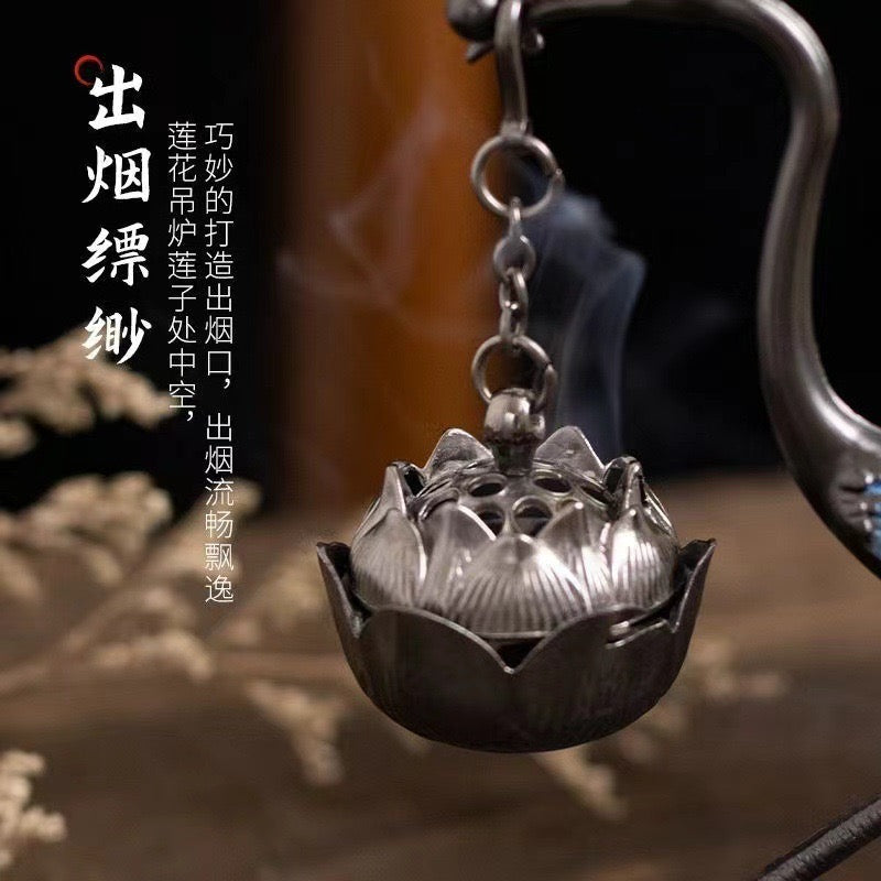 Popular small crane incense burner Feng Shui ornaments; enhance luck