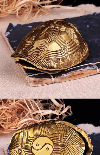 Taoist divination instrument; brass tortoise shell