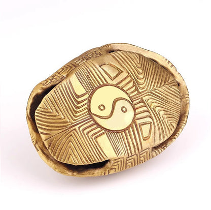 Taoist divination instrument; brass tortoise shell